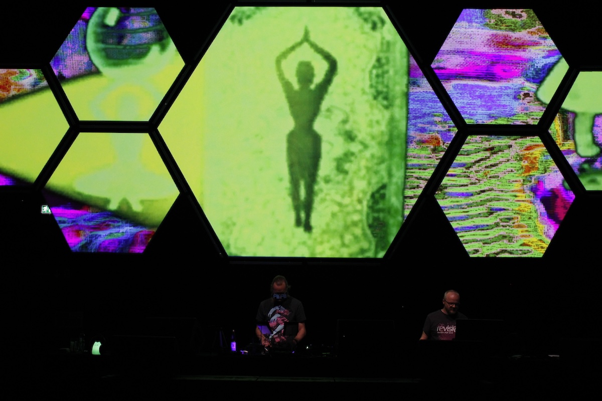 visuals on seven hexagons